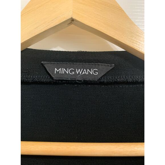 Ming Wang white black embroidered blazer Medium - Picture 2 of 6